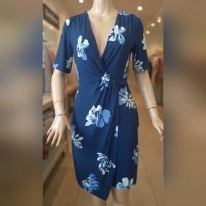 Banana Republic Faux Wrap Style Dress Women's Small